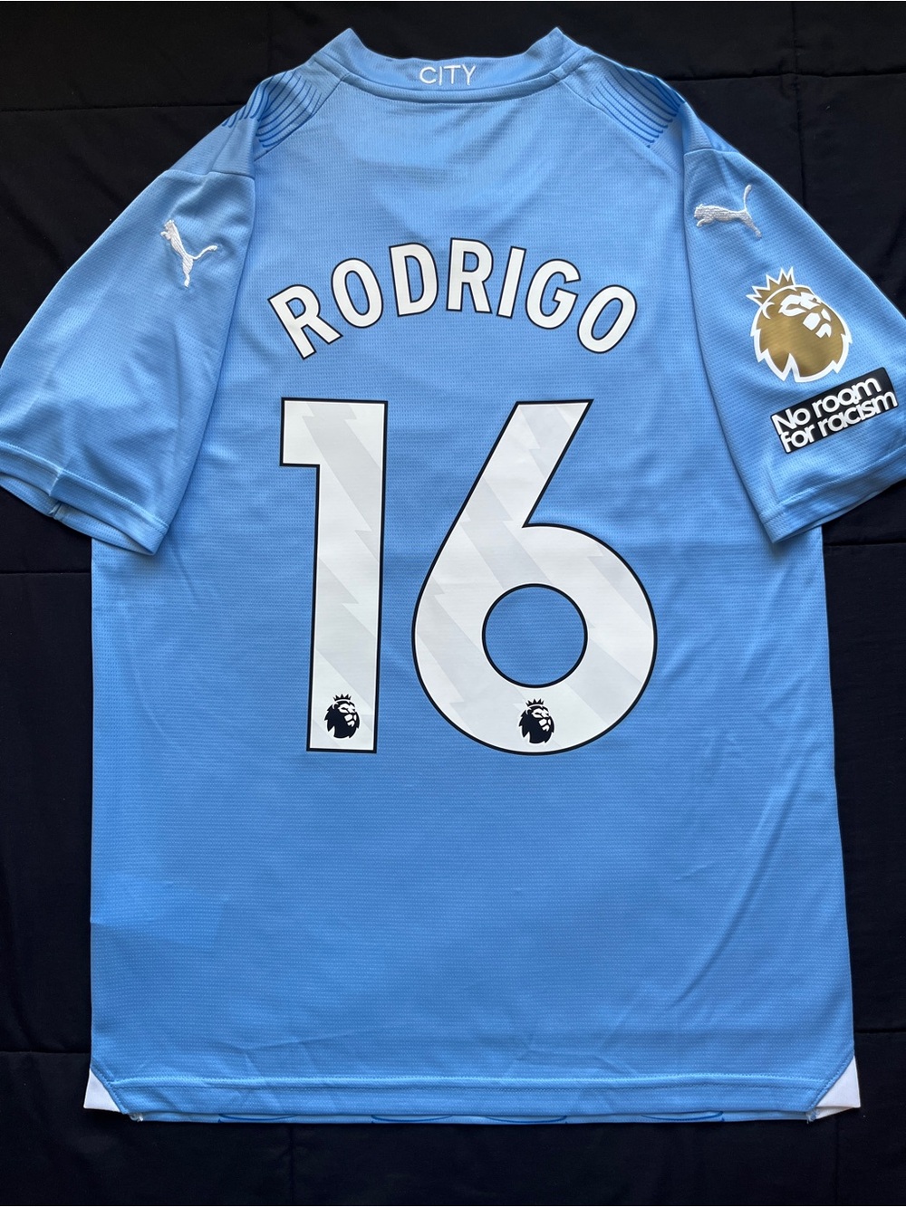 Rodri #16 Man City Retro Soccer Jersey Manchester Home 2023/2024 Rodrigo